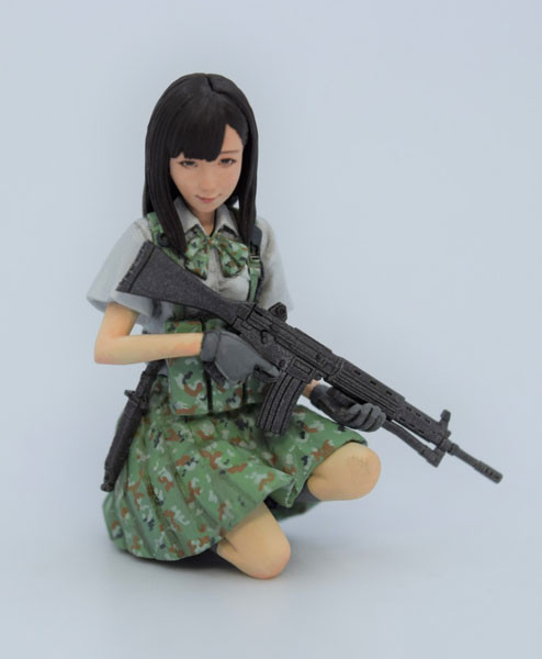 Toyosaki Ena (Real Head), Little Armory, Modelium, Model Kit, 1/35, 4573259020267